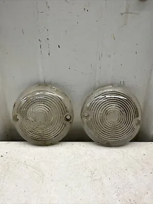 1957 Chevy Parking Turn Light Lamp Lens Pair Guide F1-57 Original Vintage • $25