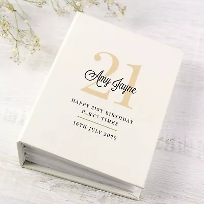 £18.99 • Buy Personalised Birthday Photo Album Gift 18th 21st 40th 50th 60th 100 Photos