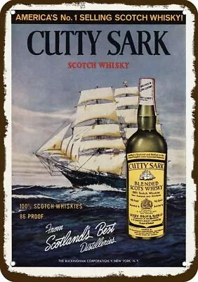 1964 CUTTY SARK Scotch Whisky Vintage-Look ****DECORATIVE REPLICA METAL SIGN**** • $24.99