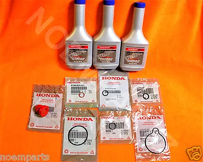 NEW GENUINE HONDA Power Steering Pump Oil O-Ring Seals & Fluid Reseal 10 Pc Kit • $49.95