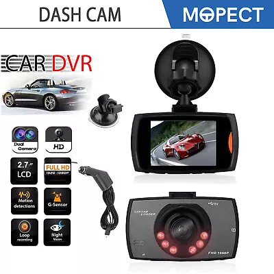 $19.99 • Buy MOPECT Dash Cam Video Recorder 1080P HD Car Driving Camera Night Vision G-sensor