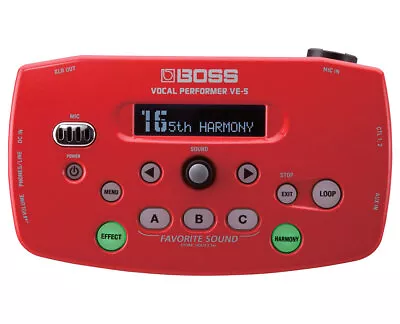 Boss VE-5-RD Vocal Effect Processor - Red • $359.99