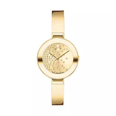 Movado BOLD Bangle Yellow Gold-toned Swiss Quartz Ladies Watch 3601161 • $535