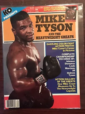 KO Boxing Magazine Presents Mike Tyson Summer 1988 GiantT 22X32 Rare Poster • $15