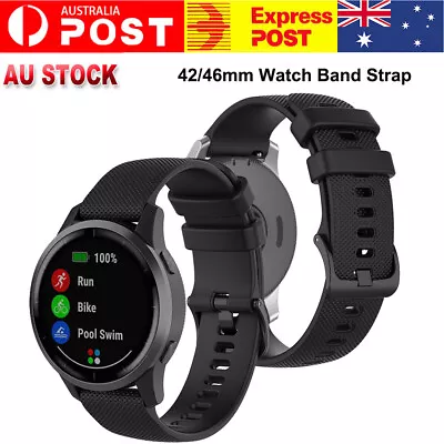 Silicone Watch Band Strap For Samsung Galaxy 42/46mm Gear S3 Huawei GT2 42/46mm • $7.99