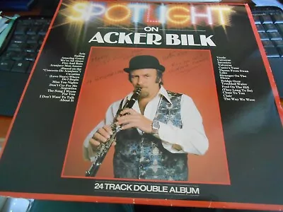 Acker Bilk -  Spotlight On Acker Bilk  - PRT Double LP Signed By Acker • £5