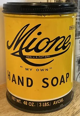 Vintage Mione Hand Soap Tin / Can - Collingdale Pennsylvania • $14.95