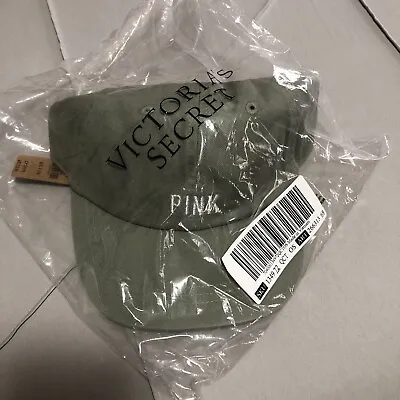 Victoria's Secret PINK Embroidered Army Green BASEBALL CAP  • $16.99