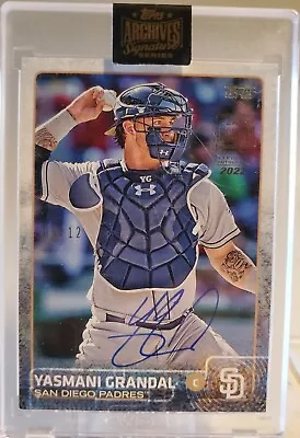 2022 Topps Archives Autographed Card YASMANI GRANDAL Auto #04/12 Encased RC SP • $30