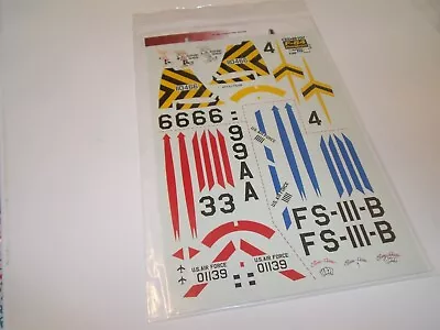 F-84 Thunderjet 1/48th Scale Decal Free Post On All Additional Decals • $5.34