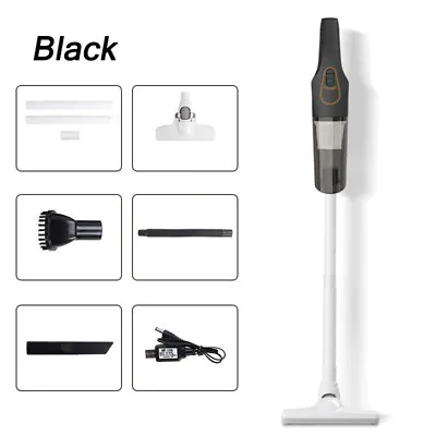 3 IN 1 Cordless Vacuum Cleaner Hoover Upright Lightweight Handheld Black • £18.95