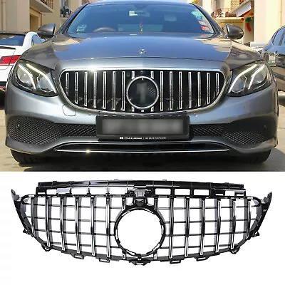 For 16-20 Mercedes E-Class W213 Gt Panamerican Front Grille Grill W/Sport Chrome • $66.68