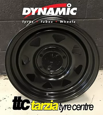 Dynamic 15x10  Triangle Sunrasia Style Hole 4X4 Steel Wheel 6x139.7 -44 Black • $135