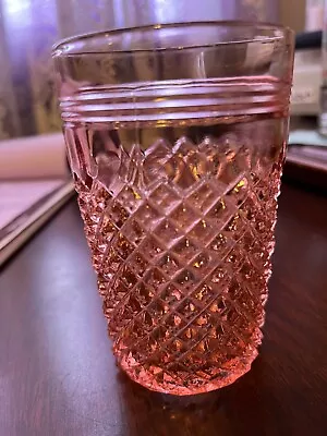 Miss America Pink Depression Glass 4.5 Inch Flat Tumbler • $15