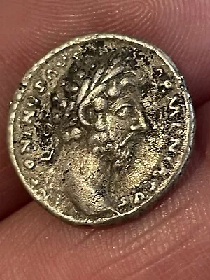 Ancient Roman Silver Denarius Coin Of Marcus Aurelius 164-180 Ad 16mm 2.3grams • $1.23