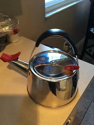 Vtg '09 Michael Graves Design Easy-Fill 2.5qt Stainless Whistler Tea Kettle Pot • $39.99