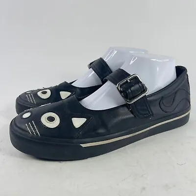 T.U.K Women's Black Kitty Cat Sneakers US 9 Mary Jane Buckle Flat Shoes  • $79.18