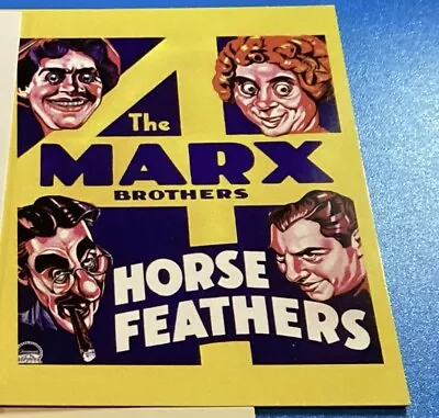 2009 Breygent Classic Vintage Movie Posters #56 Horse Feathers Marx Brothers • $3.50