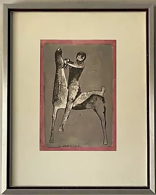 Marino Marini Antique Italian Modern Cubism Lithograph Vintage Abstract Horse 60 • $500