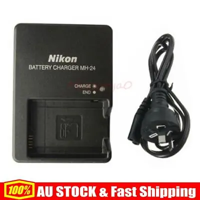 Mains Wall Battery Charger MH-24 For Nikon D3100 D3200 D5100 D5200 D5300 D5500 * • $15