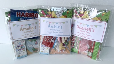 £2.20 • Buy Personalised Childrens Kids Wedding/Christening Activity Pack Birthday Party Bag