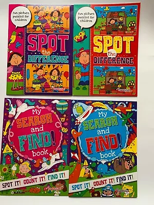 £4.35 • Buy Activity Book 2x Spot The Difference -2x Search & Find Puzzles For Kids/Children