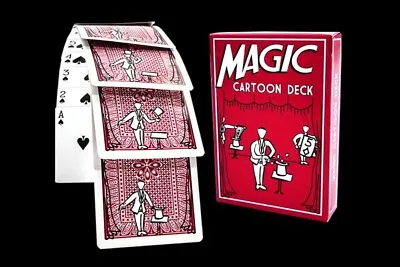 Magic Cartoon Deck - Selected Card Is Pulled Out Of A Hat By Cartoon Magician! • $11.97