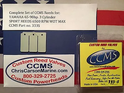 CCMS Yamaha Sport Outboard Reed Reeds 65-90hp 3 Cylinder PN333S • $50