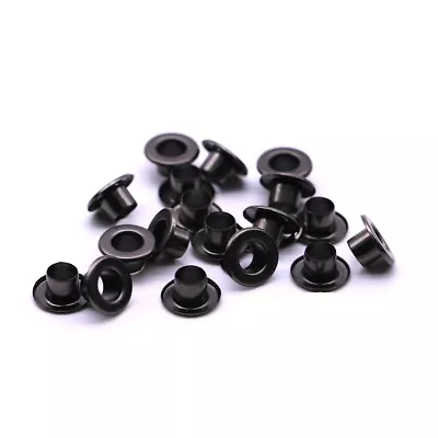 5mm Double Sided Black Brass Eyelet Leather Craft Clothing Repair Grommet Banner • £3.29