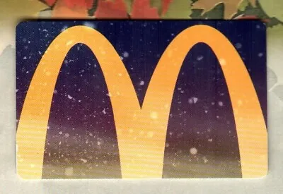 MCDONALD'S Golden Arches Falling Snow ( 2023 ) Foil Gift Card ( $0 ) • $2.50