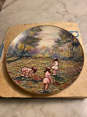 Picking Flowers Collectors Plate By Dominic Mingolla Calhouns Collectors 1977 • $5.99