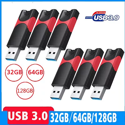 LOT 32GB 64GB 128GB USB 3.0 Flash Drive Memory Stick Retractable Thumb Drive • $134.98