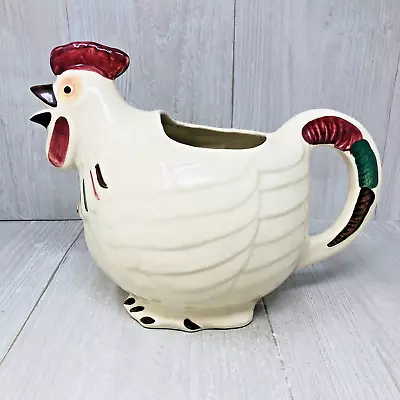 VTG 1940’s SHAWNEE Chanticleer Pottery Chicken Rooster Pitcher Hand Painted USA • $20