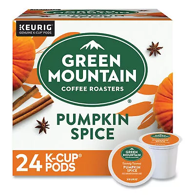 Green Mountain Fair Trade Certified Pumpkin Spice Flavored Coffee K-Cups 24/Box • $37.37