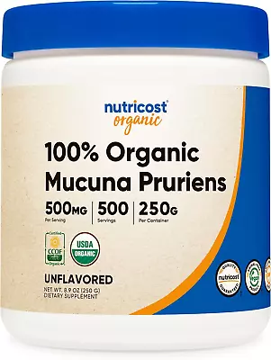 Organic Mucuna Pruriens Powder (250 Grams) - Gluten Free Non-Gmo & Vegetarian F • $28.41