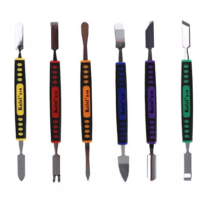 6Pcs Dual Ends Metal Spudger Set Crowbar Phone Prying Opening Repair Tool Kit • $11.82