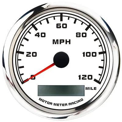 W PRO 85mm GPS Speedometer 120 MPH Waterproof For Car Marine Boat Truck Harley • $55.09