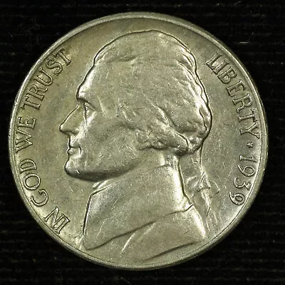 Jefferson Nickel. 1939 S. Extra Fine. Lot #  9049-75-090 • $6.99