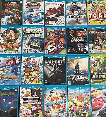 Nintendo Wii U Games All Titles! US Versions! Tested Working • $17.89