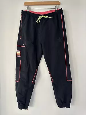$19.95 • Buy Adidas Track Pants Womens Large Black Lined Elastic Waist Ankle Zip GUC