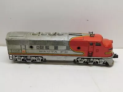 Lionel O Gauge Train Santa Fe FA Powered Diesel Locomotive 2343-Parts/Repair • $50