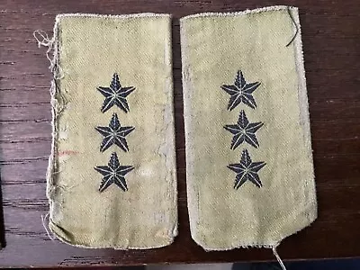 Pair Of Norwegian Army Rank Shoulder Board Epaulette Subdued Captain • $8