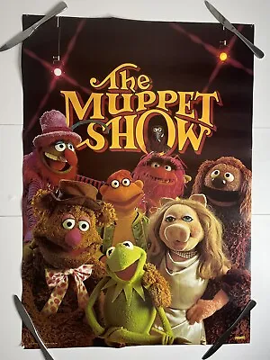 The Muppet Show Characters 1976 Vintage Poster Kermit Piggy FOZZY Animal 28 X 20 • $45