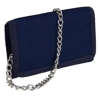 Mens Boys Canvas Sports Wallet With Chain • £5.99