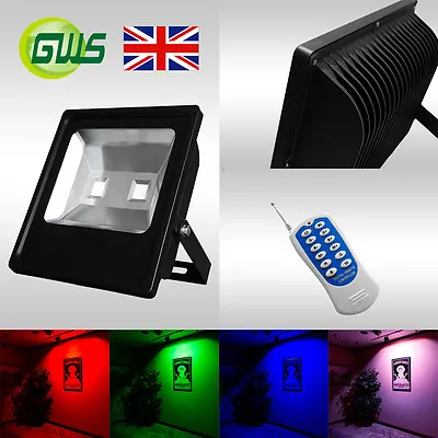 LED Flood Lights Classic/PIR/RGB/Slim Models 10/20/30/50/70/80/100/150/200W IP65 • £27