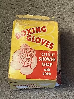 Vintage Boxing Gloves Soap On A Rope Castile Shower Soap With Cord In Box Nation • $9.99