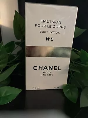 $325 • Buy Sealed Vintage CHANEL NO. 5 Emulsion Pour Le Corps Body Lotion 7oz. 207ml