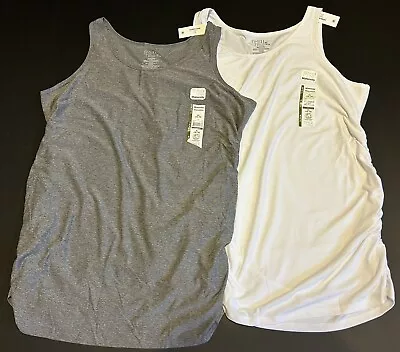 Time And True Sleeveless Maternity Athletic Tanks XL (16-18) Lot Of 2 • $9.99