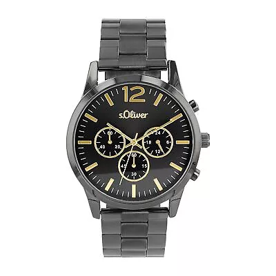 S.oliver Men's Watch Wristwatch Chronograph Stainless Steel 2038384 • $78.84