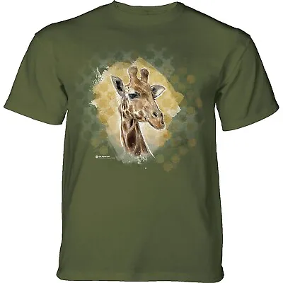 £9.99 • Buy The Mountain Adult Modern Safari Giraffe Green Animal T Shirt 